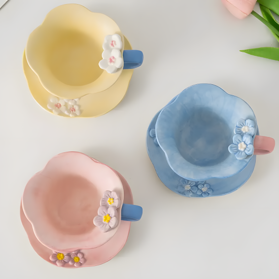 Porcelain Mug & Saucer